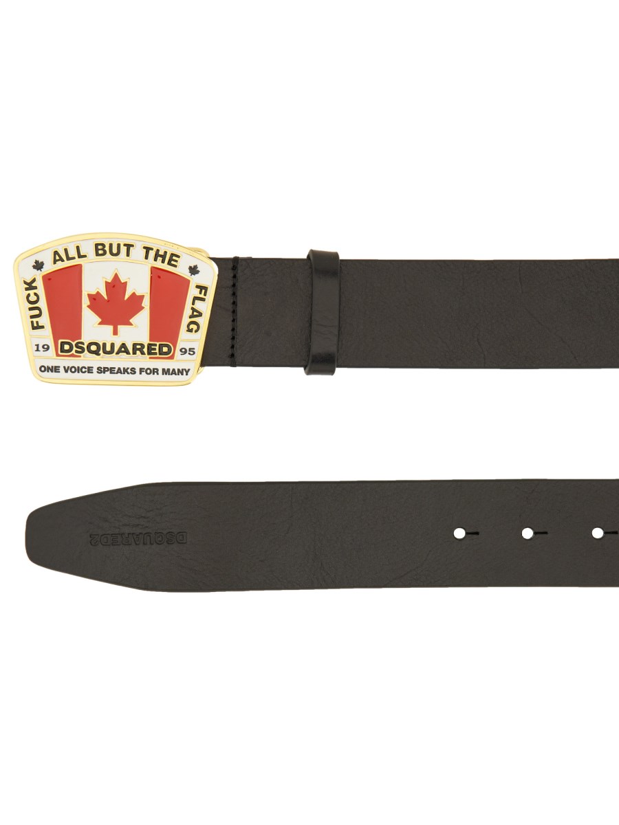 CINTURA CON TARGA CANADIAN FLAG