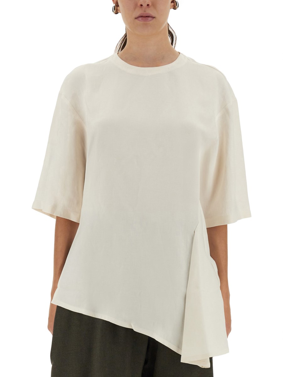 T-SHIRT VICHY ASIMMETRICA