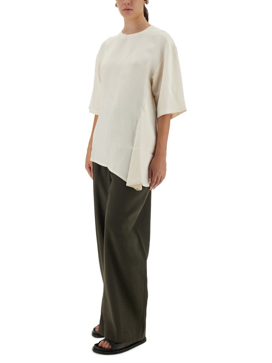 T-SHIRT VICHY ASIMMETRICA