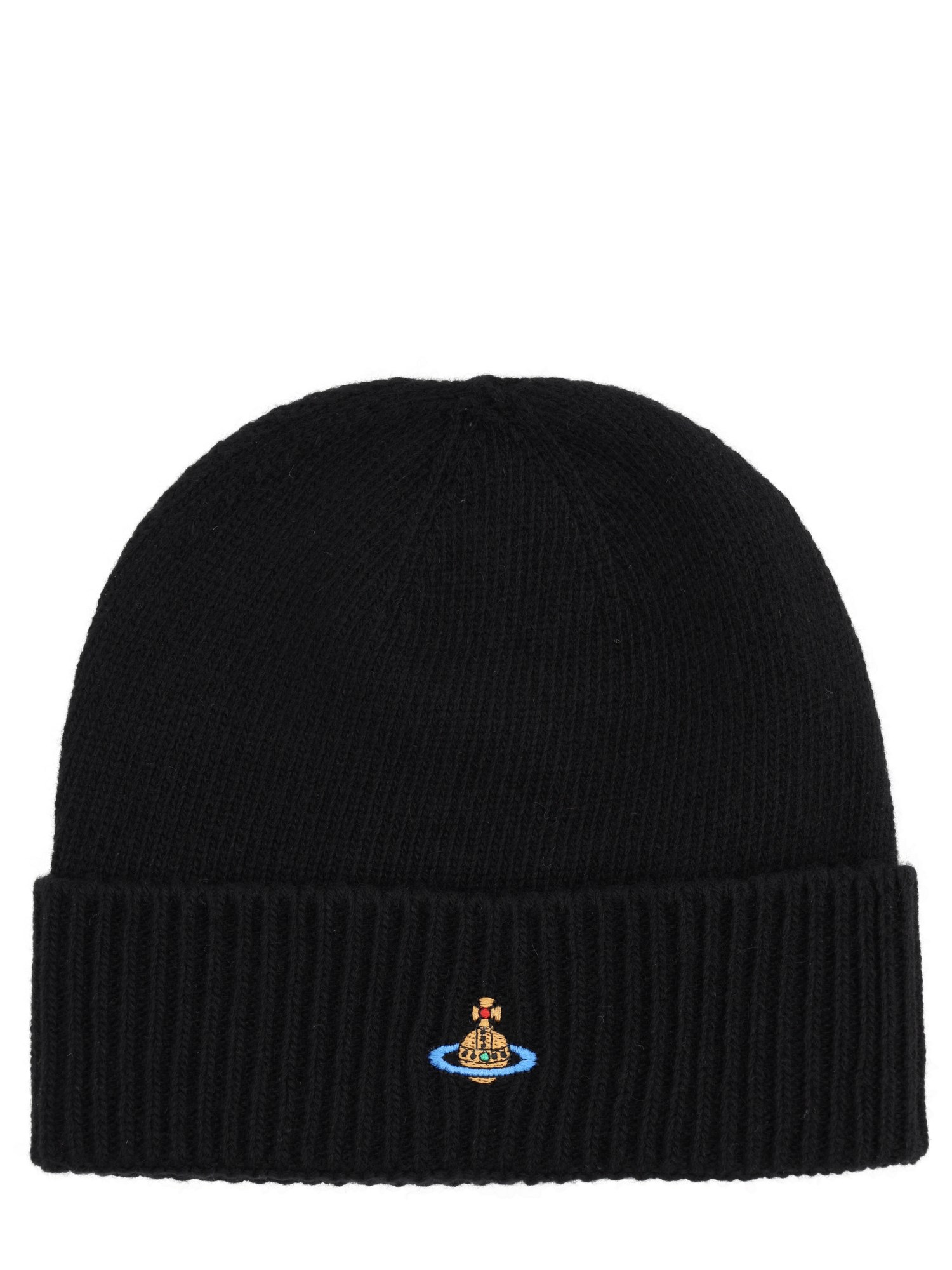 Vivienne Westwood Cashmere Beanie In Black
