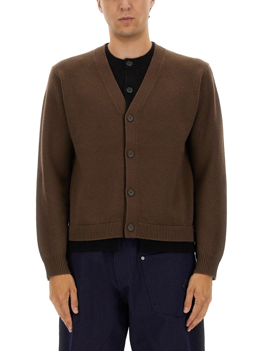 CARDIGAN A STRATI A CONTRASTO