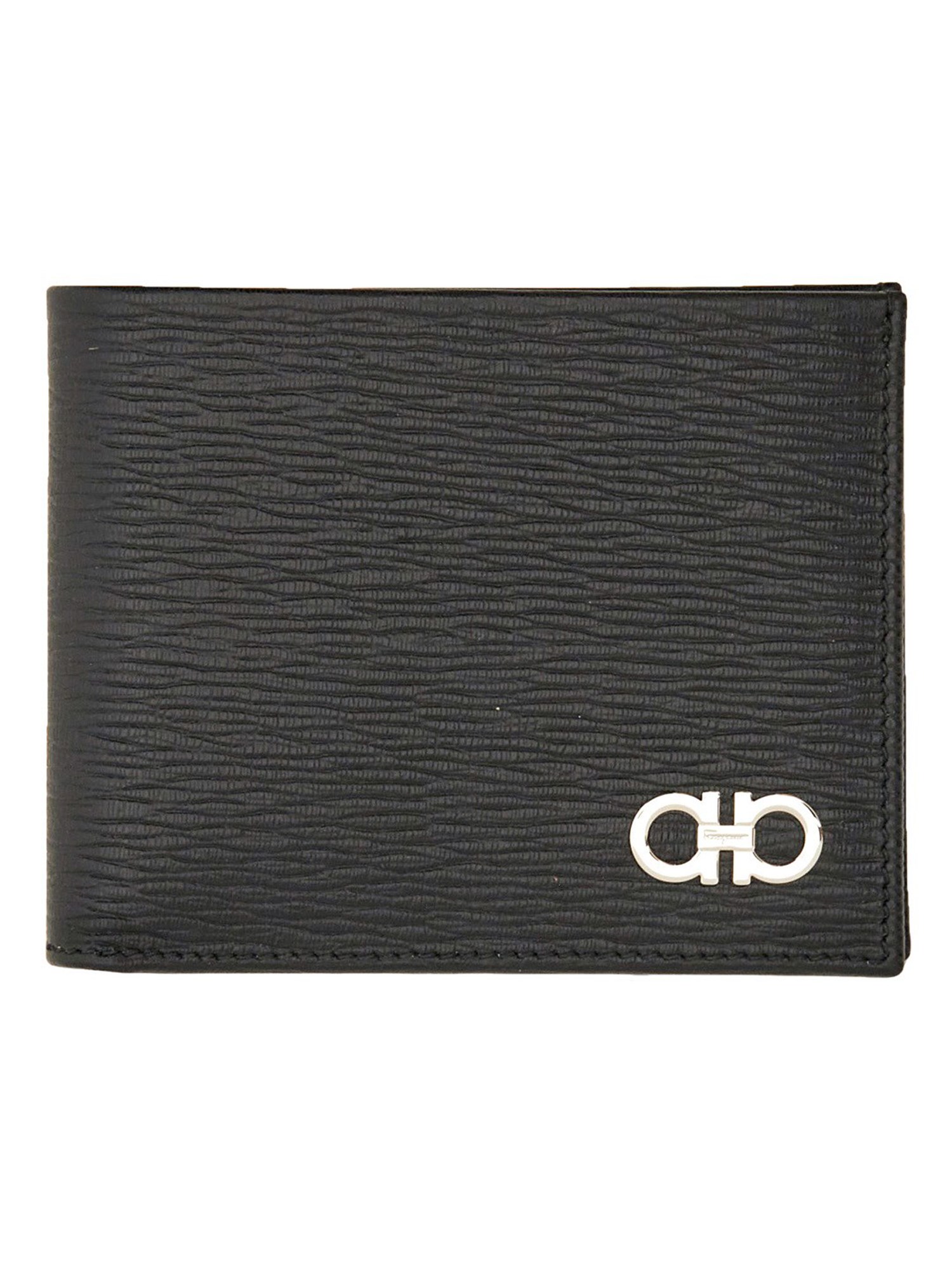 Ferragamo Hooks Wallet In Black