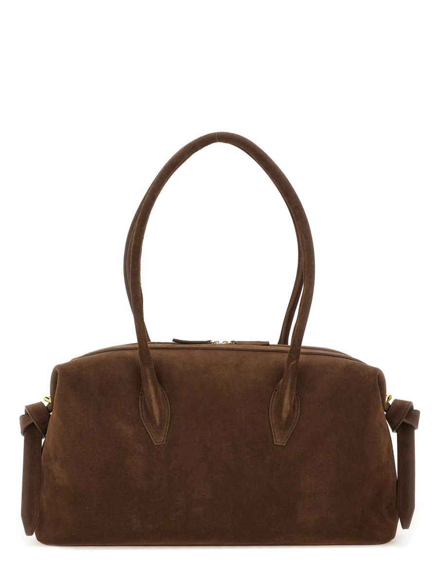 BRIOCHE DUFFLE- CHOCOLATE SUEDE