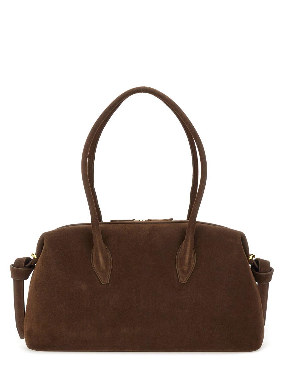 BRIOCHE DUFFLE- CHOCOLATE SUEDE