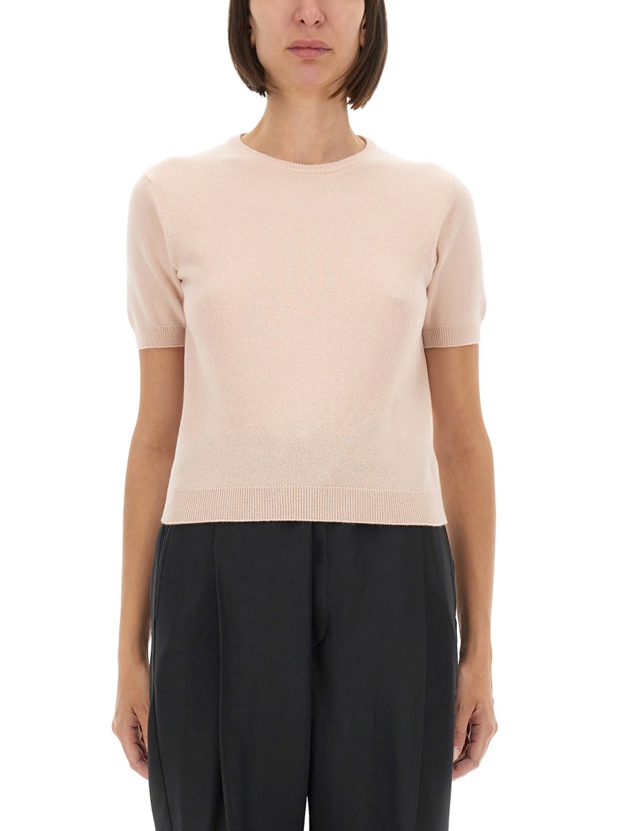 T-SHIRT GIROCOLLO IN LANA 
