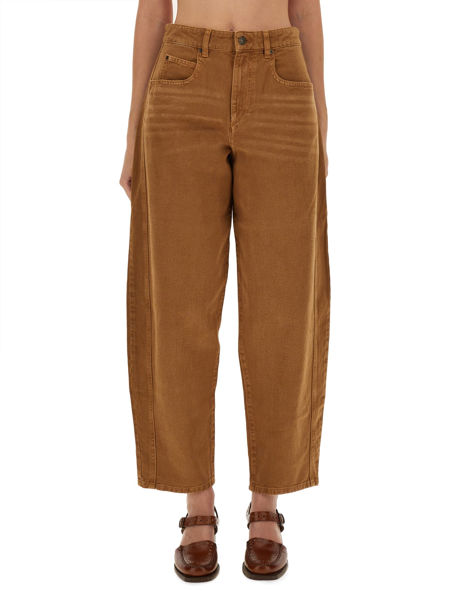 Isabel Marant Denim Jeans In Brown