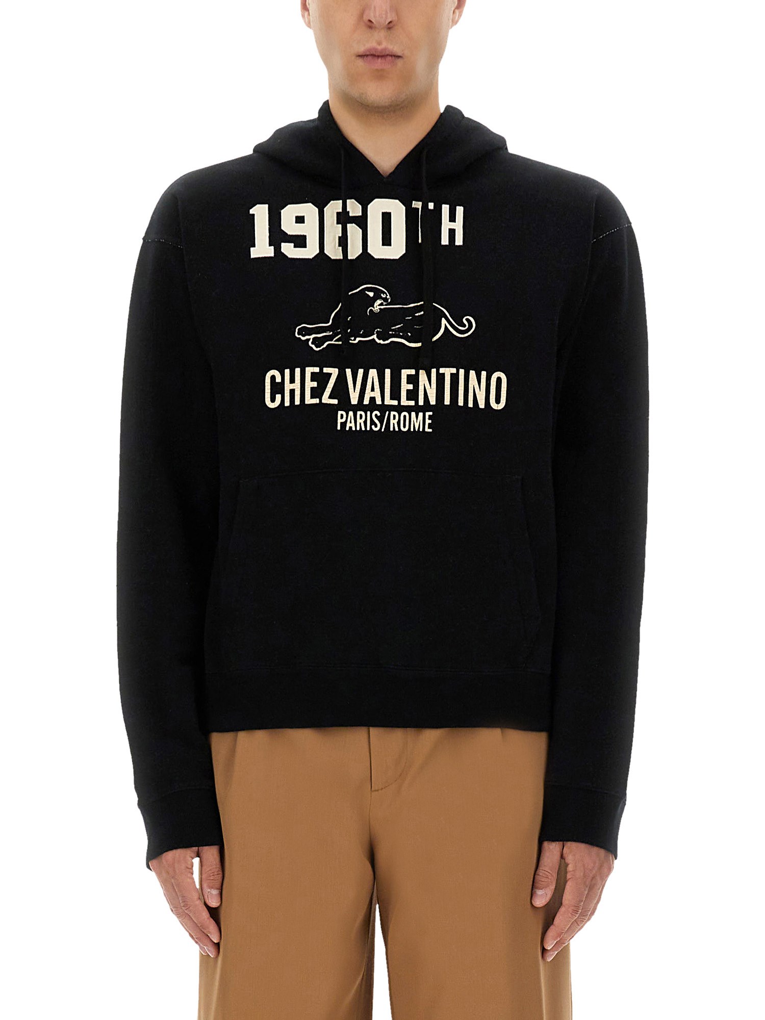 Valentino Cotton Fabric Sweatshirt With Comfortable Fit