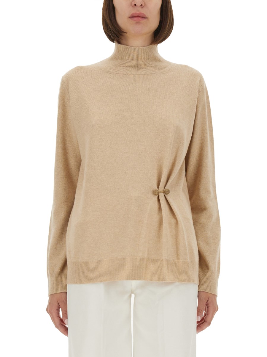 MAGLIA IN LANA, SETA E CASHMERE