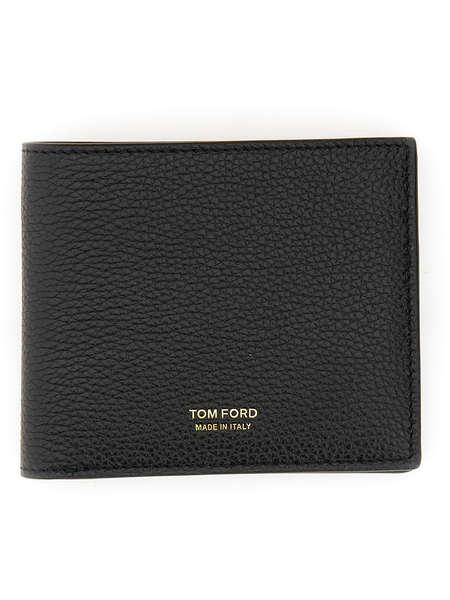 Tom Ford Logo Leather Wallet Wallets And Card Holders Black In Black