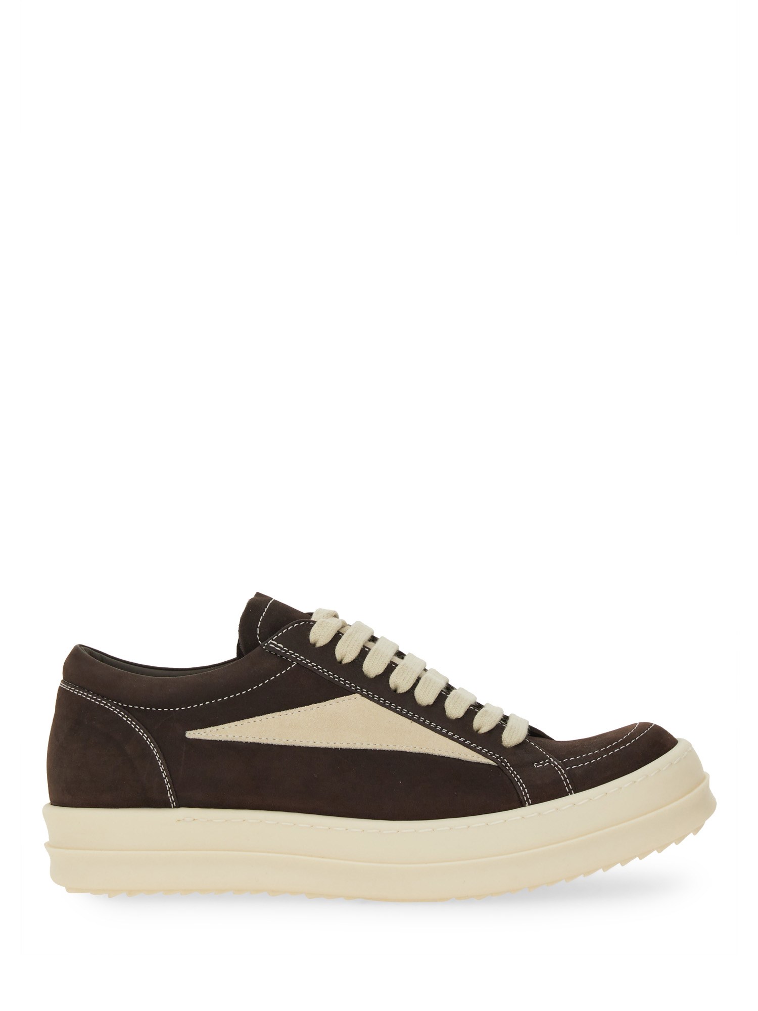 Rick Owens Low-top Sneakers Contrast Stitching In Blue