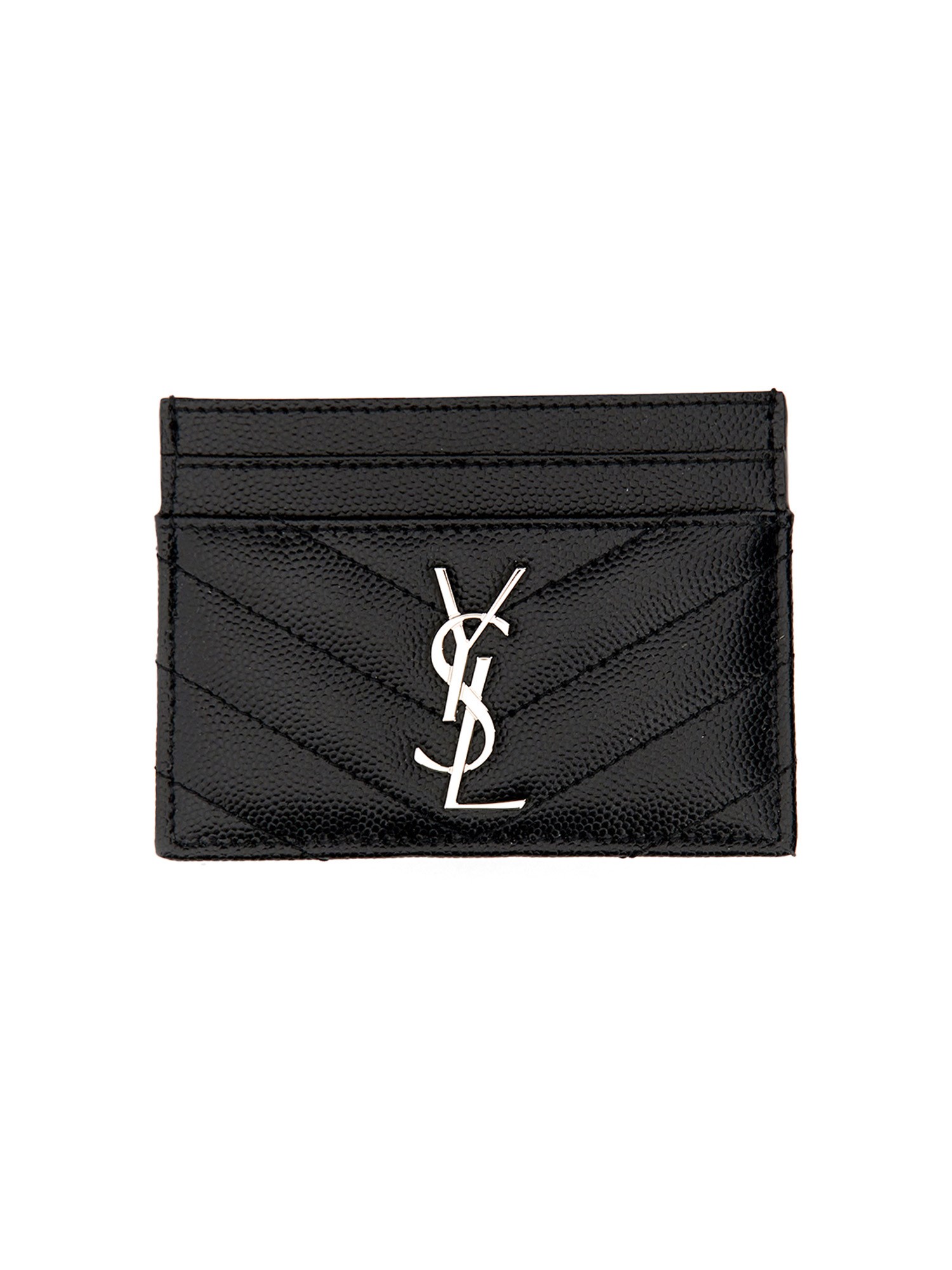 Saint Laurent Card Holder "cassandras" In Black