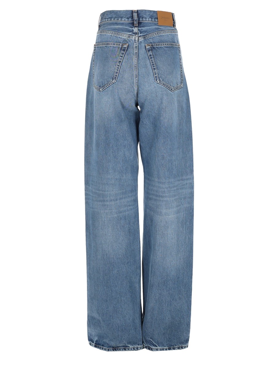 JEANS LARGHI E LUNGHI CON VITA A V 