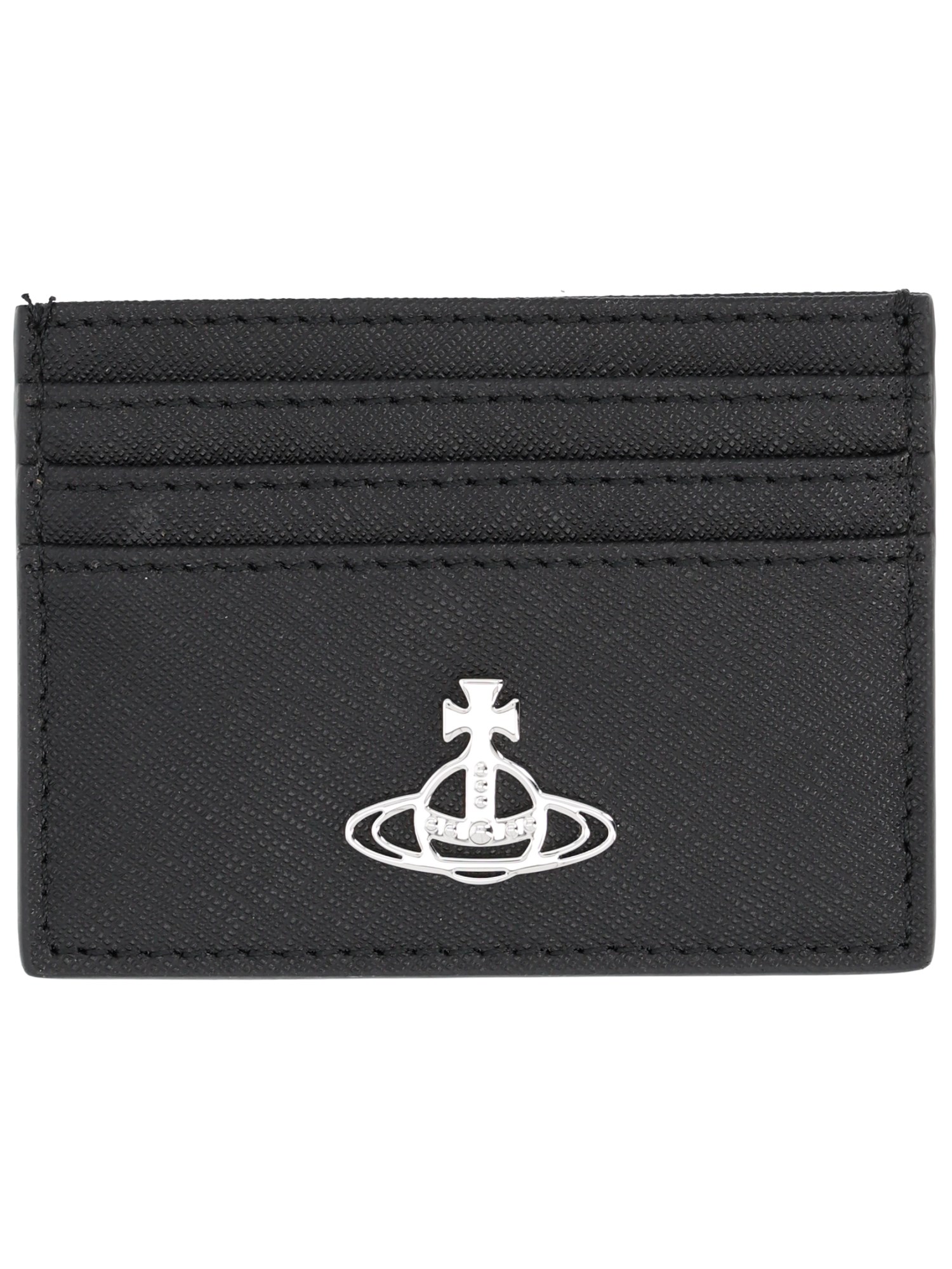 Vivienne Westwood "flat" Card Holder In Black