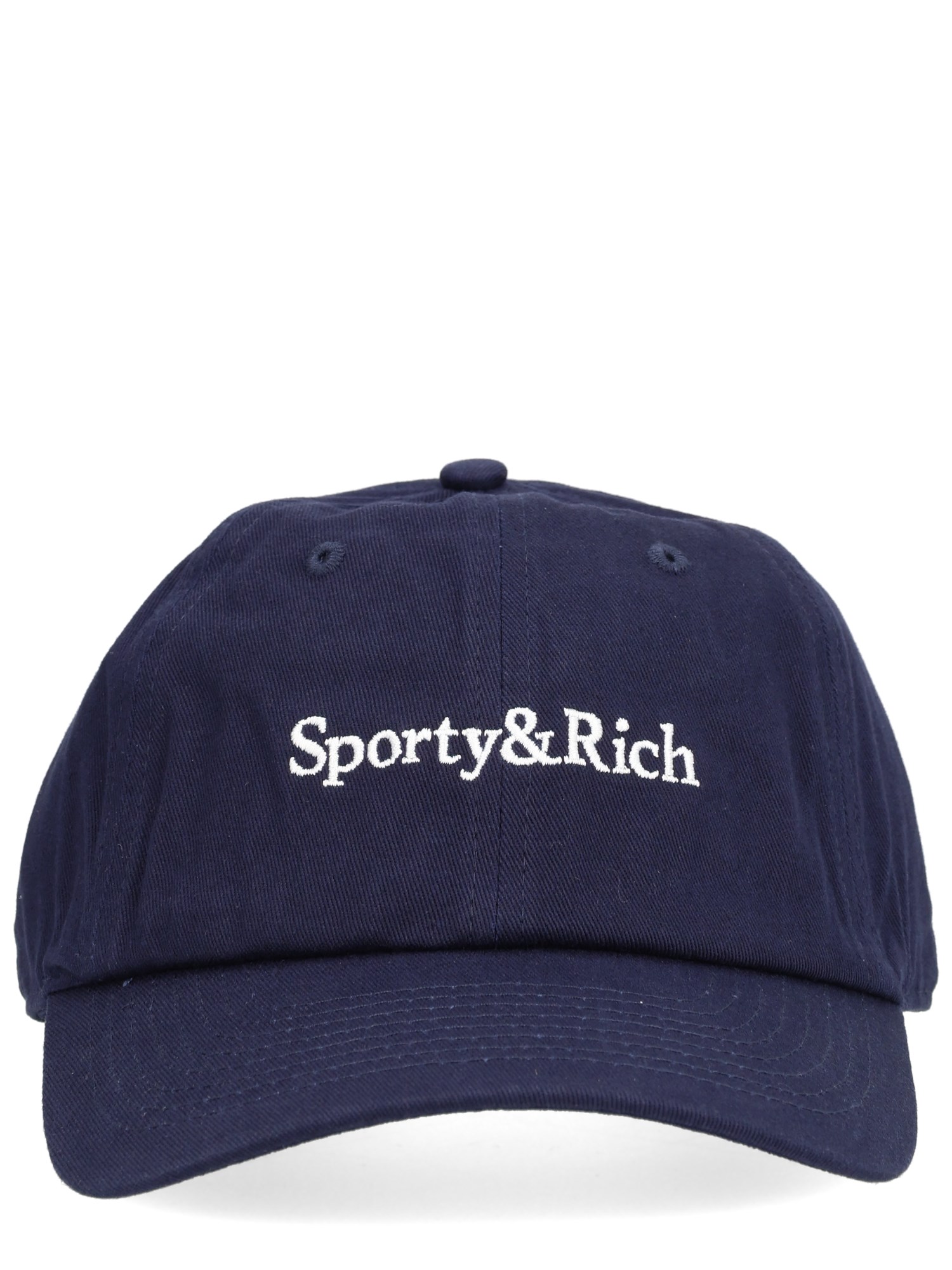 Sporty And Rich Baseball Cap With Logo In Blue