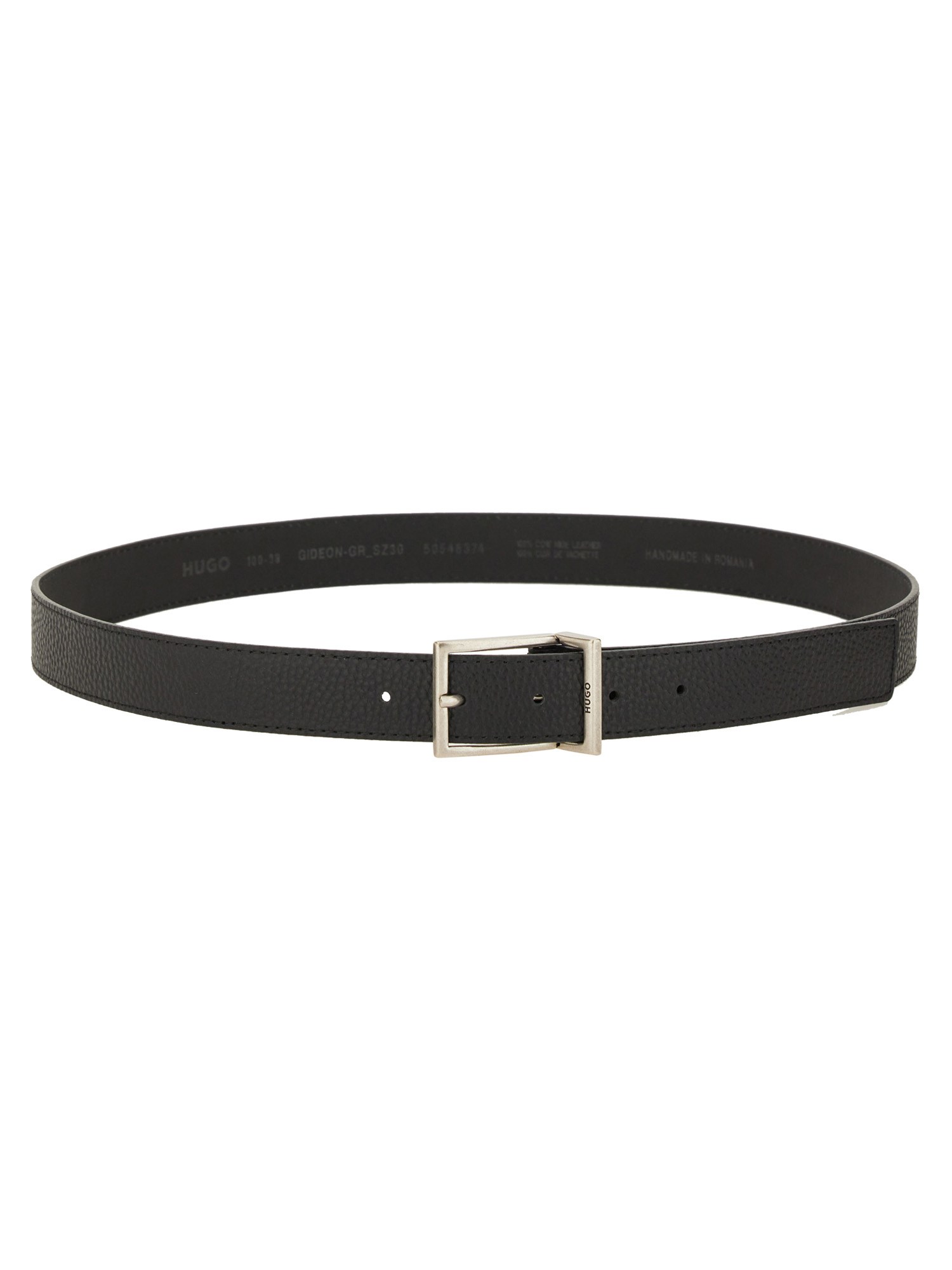 Hugo Boss Leather Belt In Black