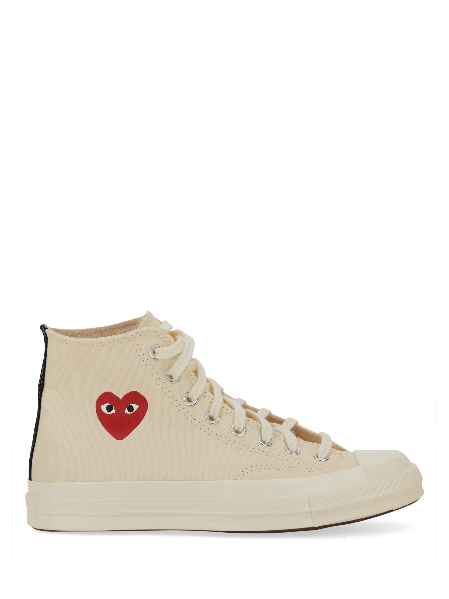 Comme Des Garcons Play Converse Sneaker With Logo In Neutral