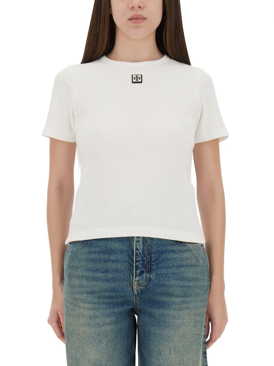 T-SHIRT IN COTONE A COSTINE