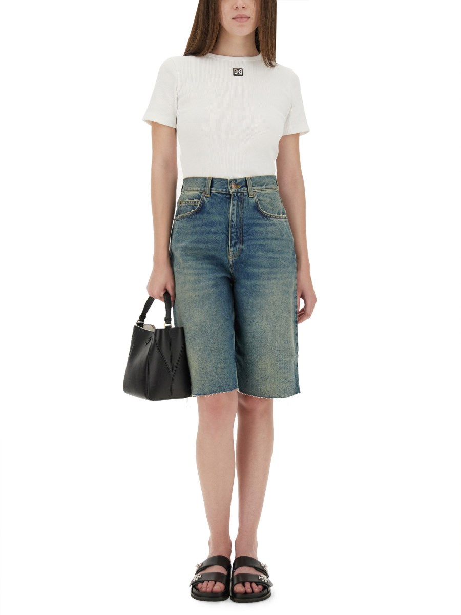 T-SHIRT IN COTONE A COSTINE