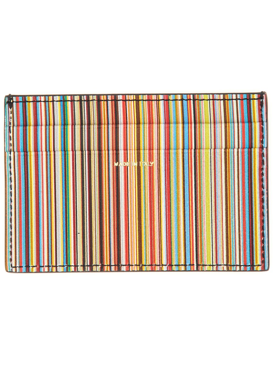 PORTACARTE SIGNATURE STRIPE