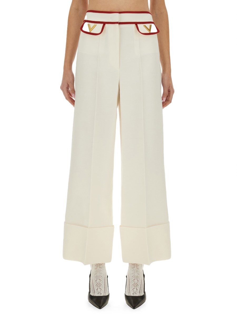 PANTALONE IN CREPE COUTURE