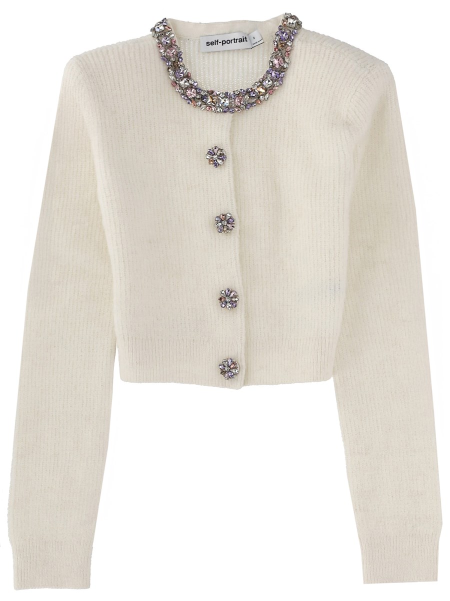 CARDIGAN CON DETTAGLIO DIAMANTÉ
