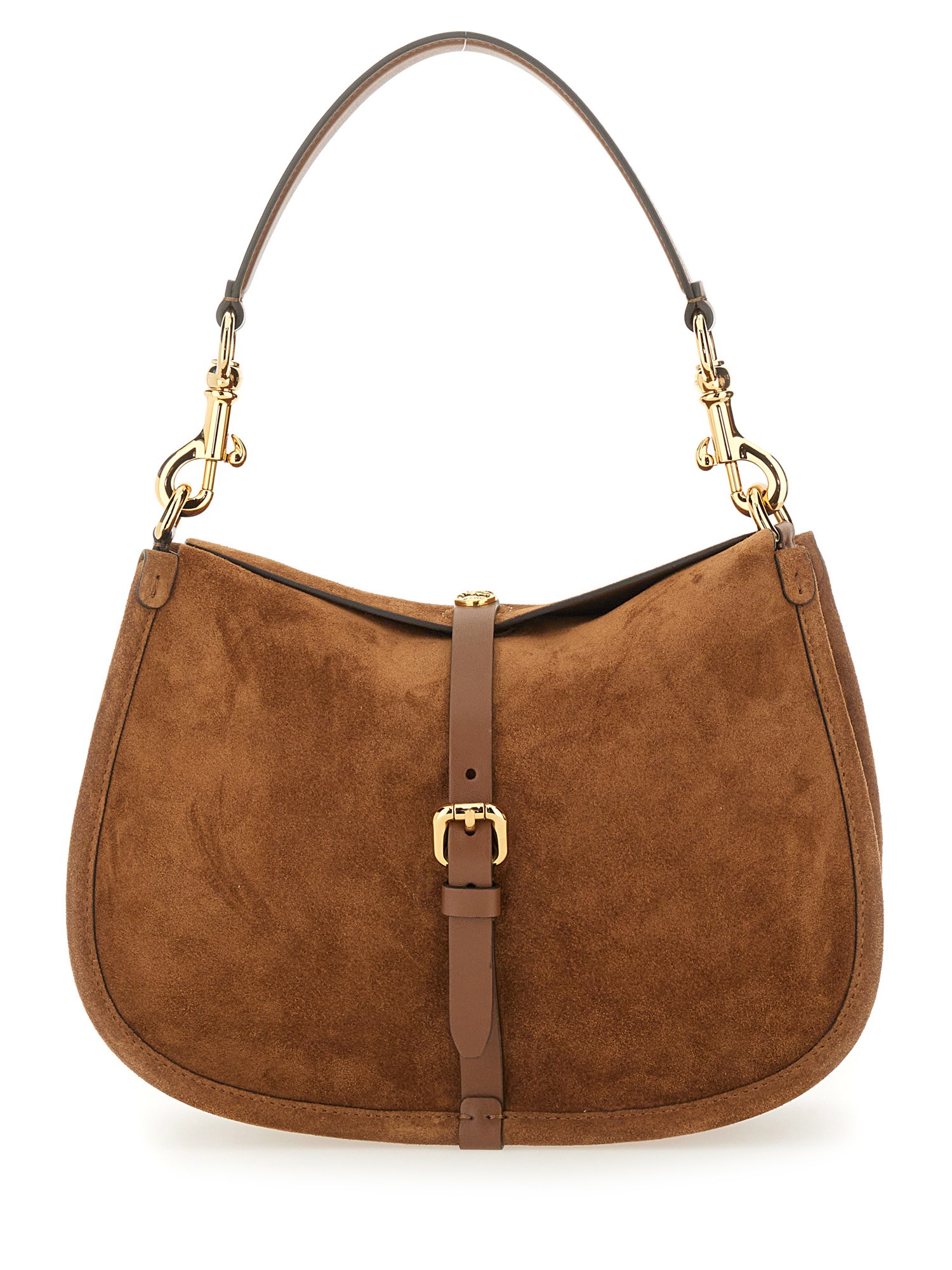 Etro Small Suede Tote Bag In Brown