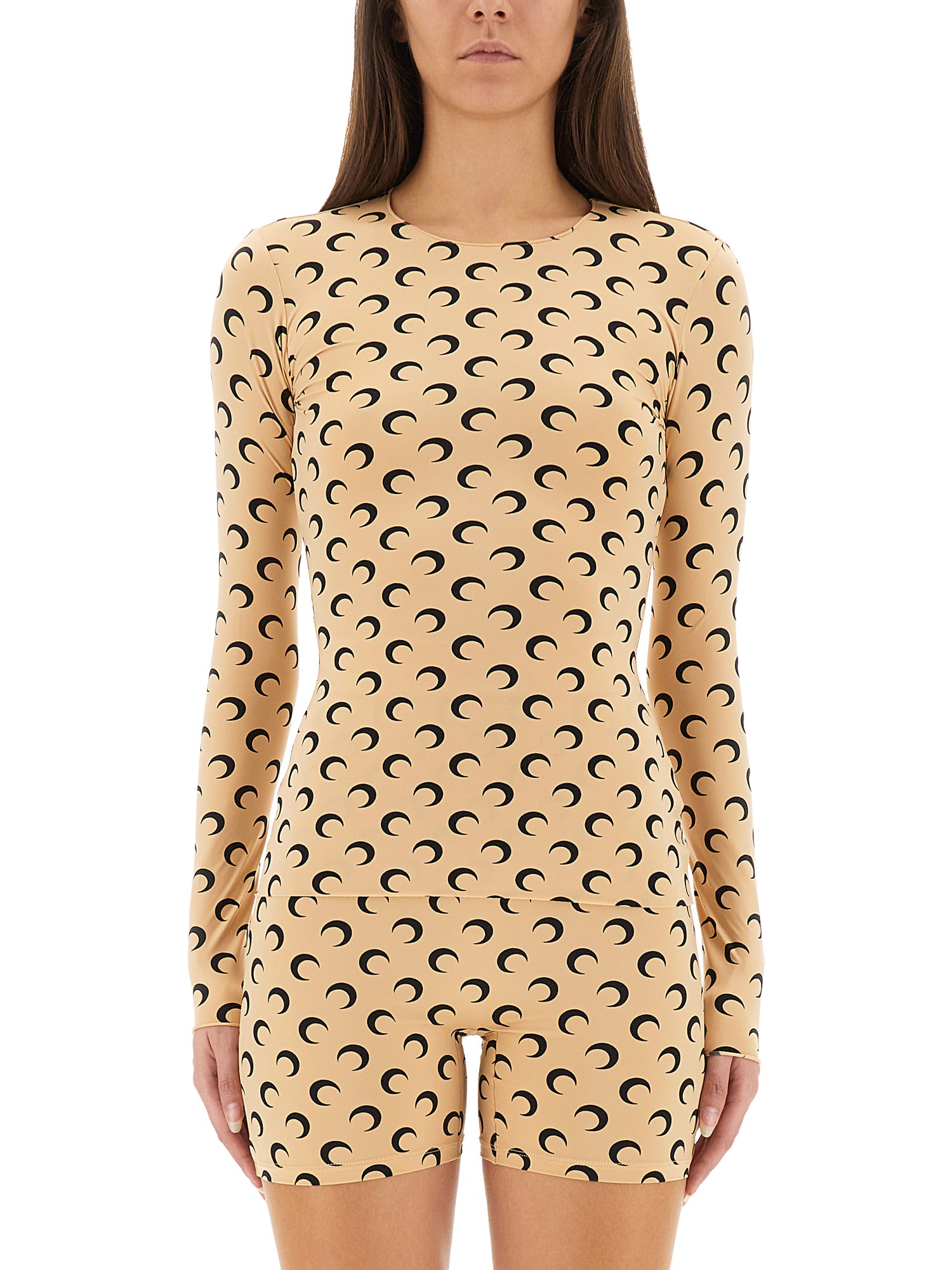 Marine Serre Top "moon" In Neutral