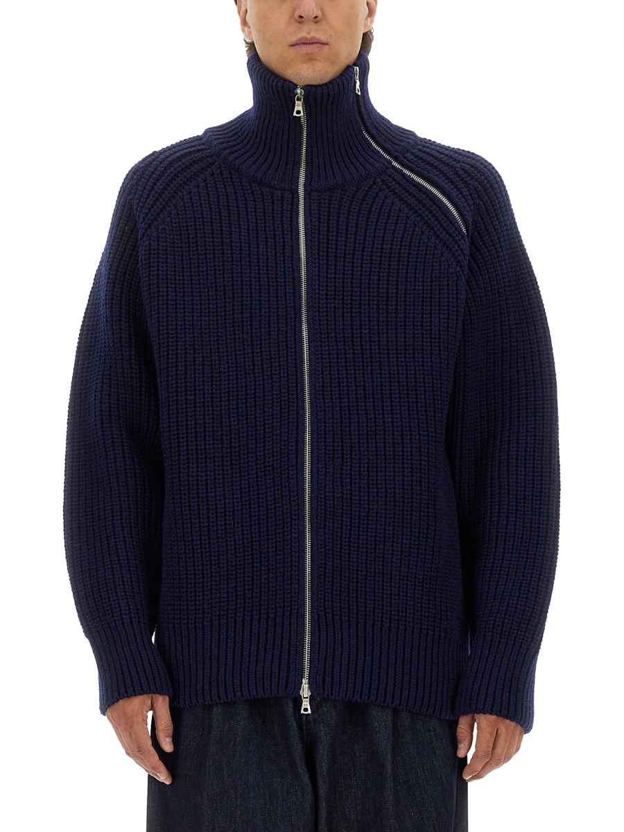 MAGLIA IN LANA CON ZIP