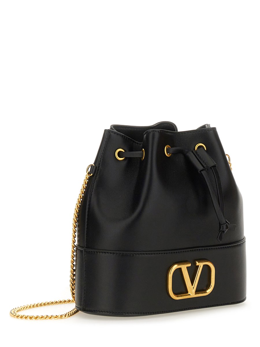 BORSA MINI SECCHIELLO CON CATENA VLOGO SIGNATURE