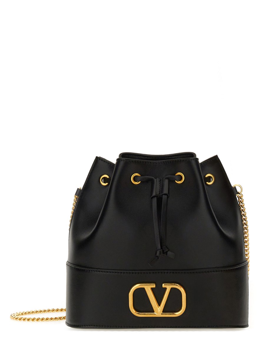 BORSA MINI SECCHIELLO CON CATENA VLOGO SIGNATURE