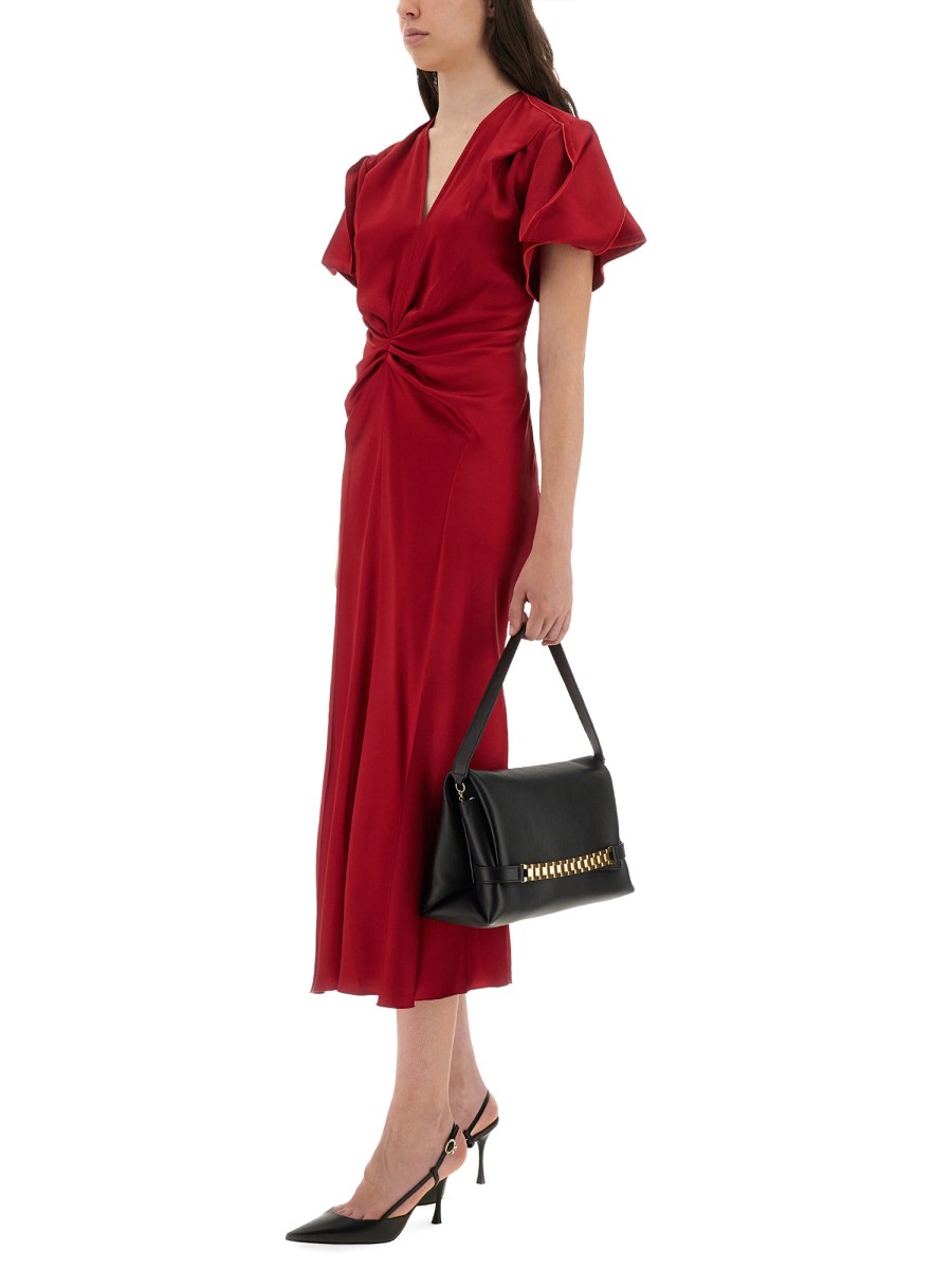 ABITO MIDI CON SCOLLO A V