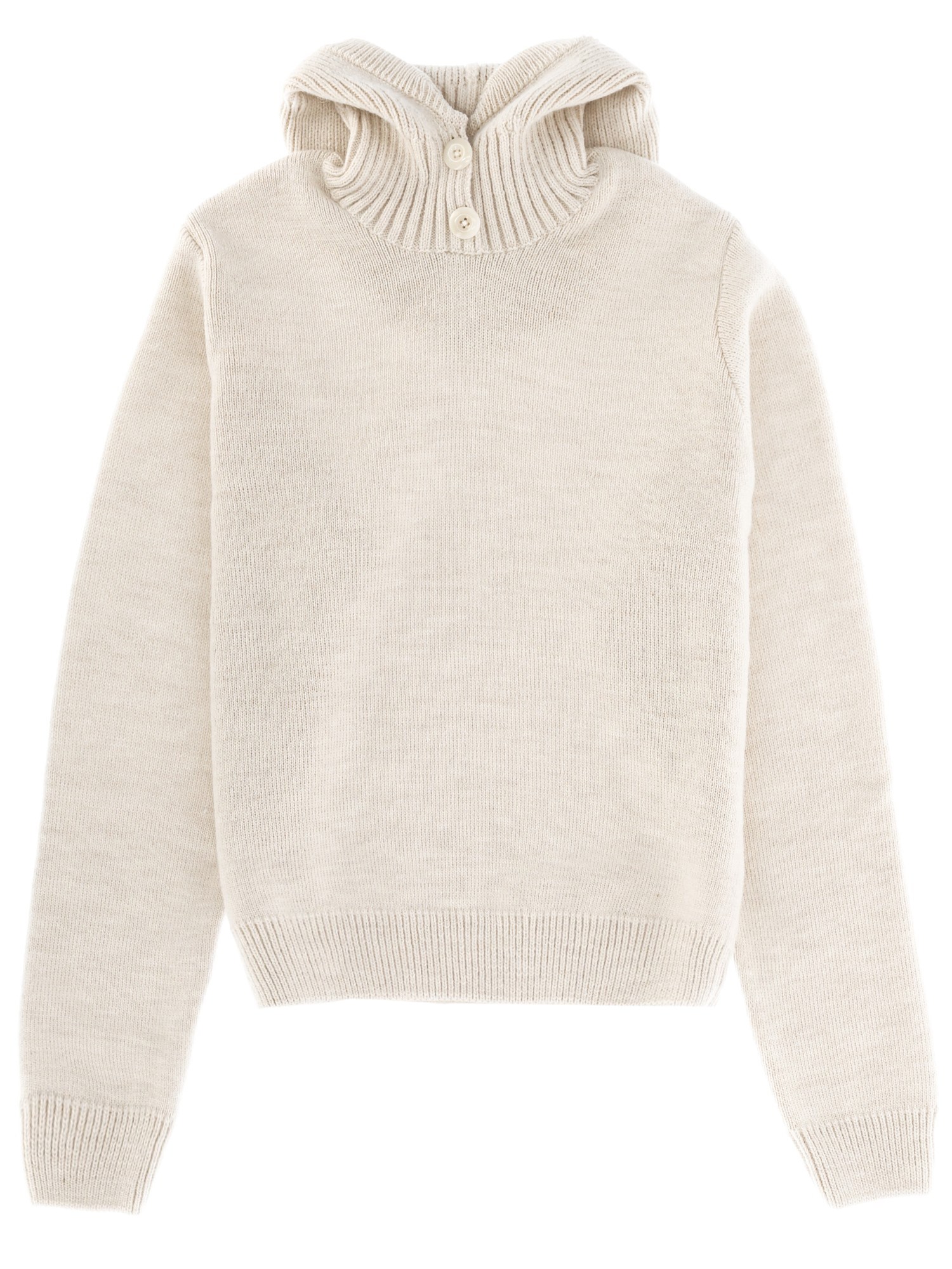 Lemaire Hooded Sweater In Sand