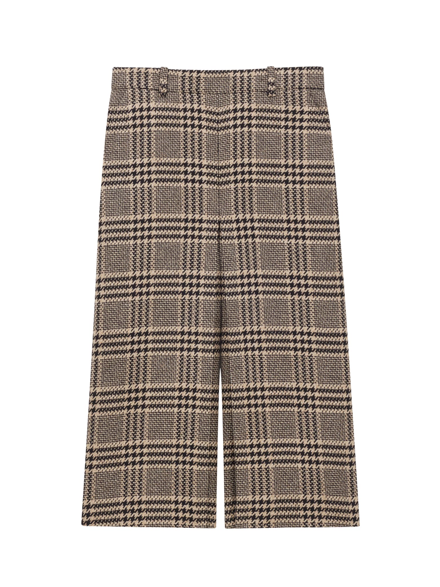 Saint Laurent Silk And Cashmere Pants Skirt In Sand