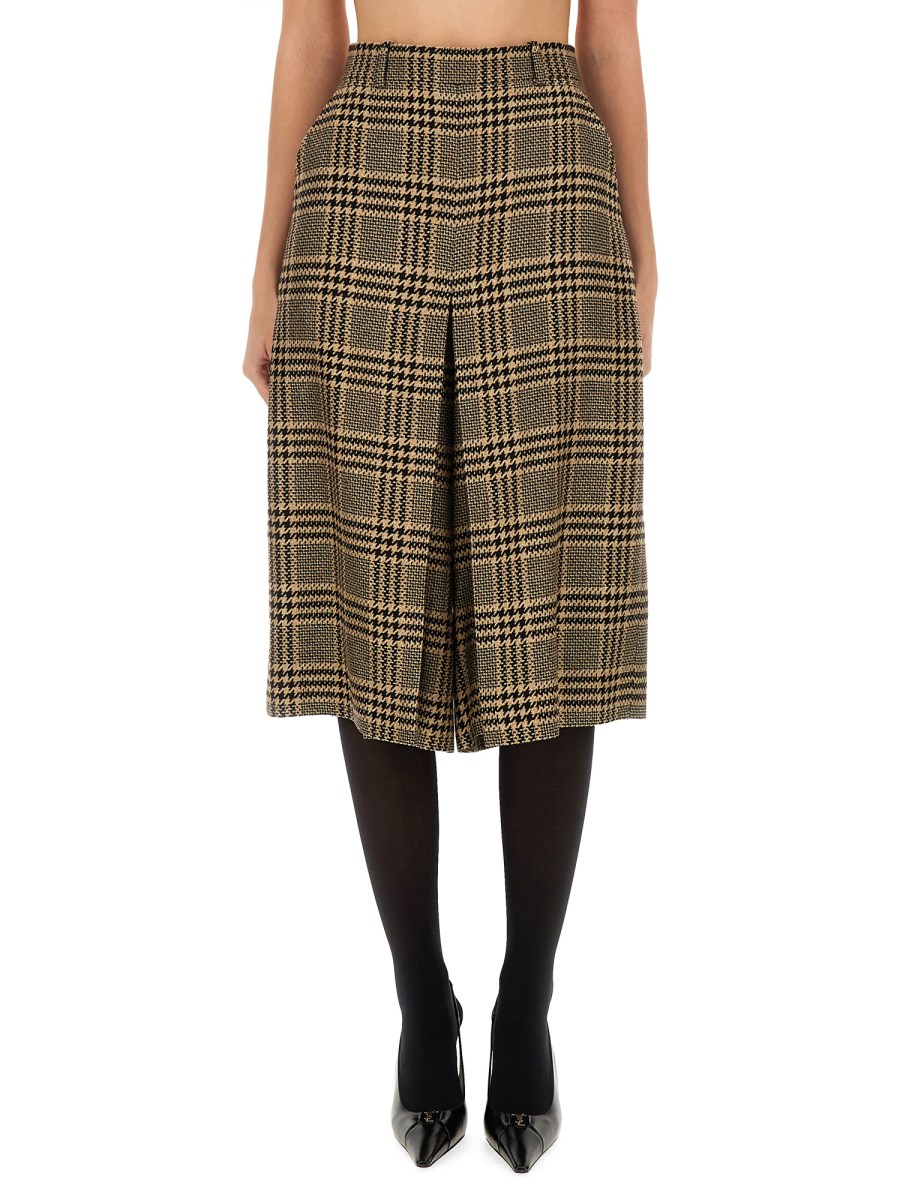 GONNA PANTALONE IN SETA E CASHMERE