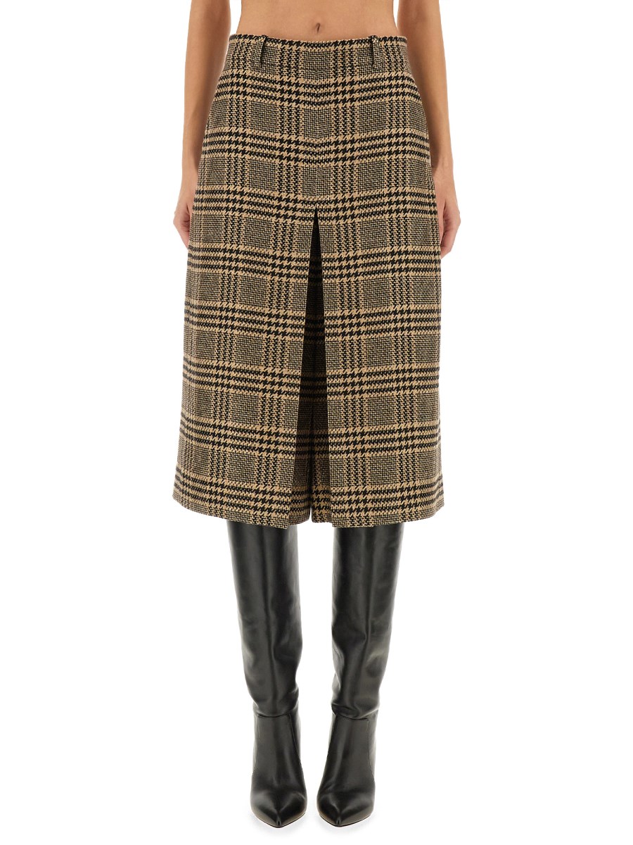 GONNA PANTALONE IN SETA E CASHMERE