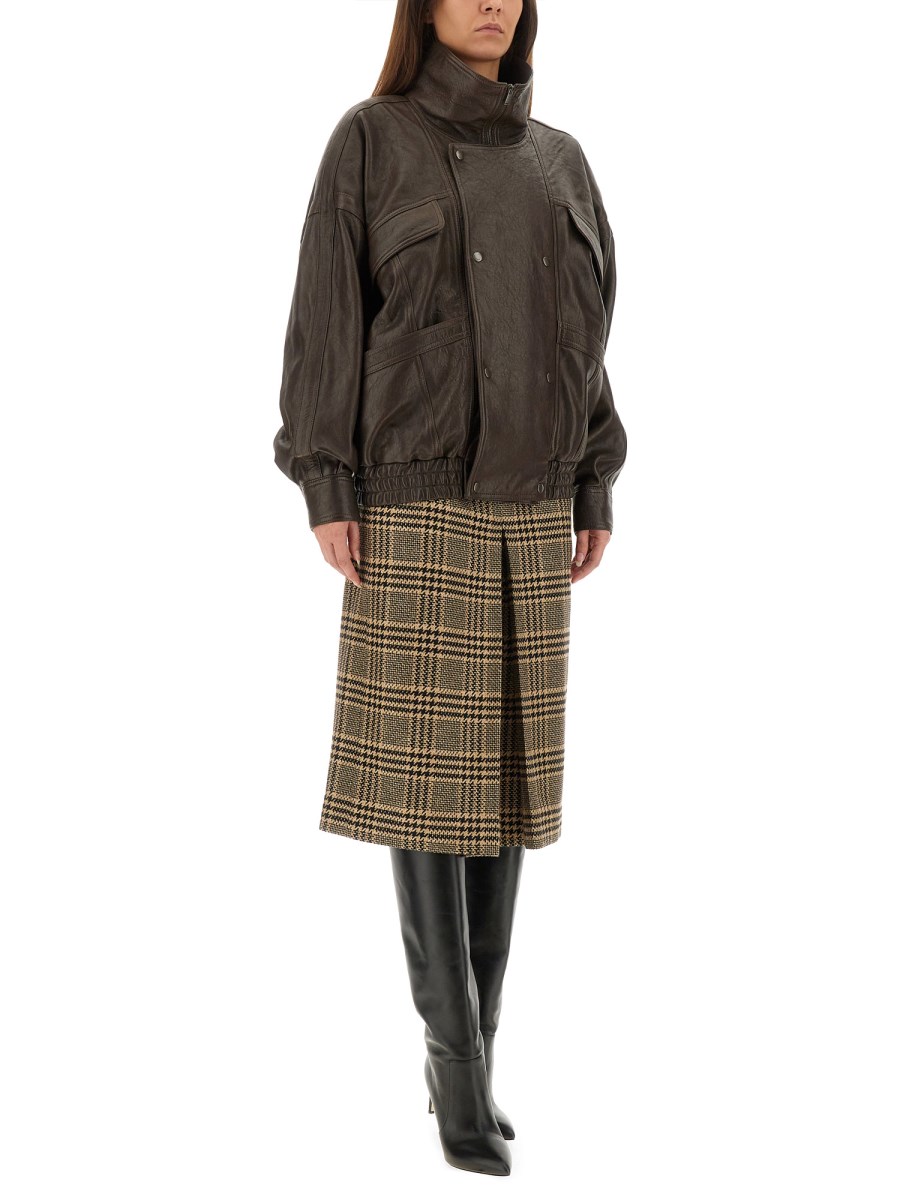 GONNA PANTALONE IN SETA E CASHMERE