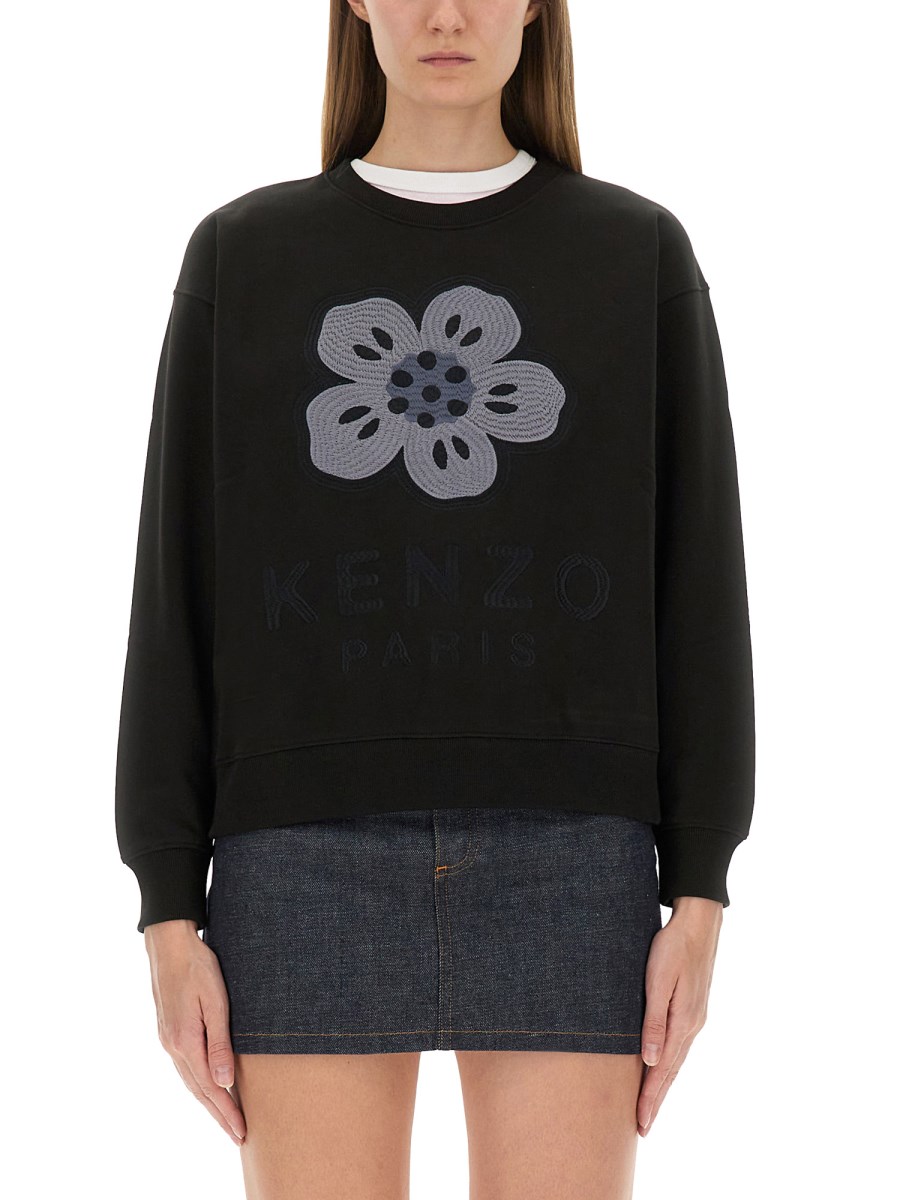 FELPA CON RICAMO BOKE FLOWER