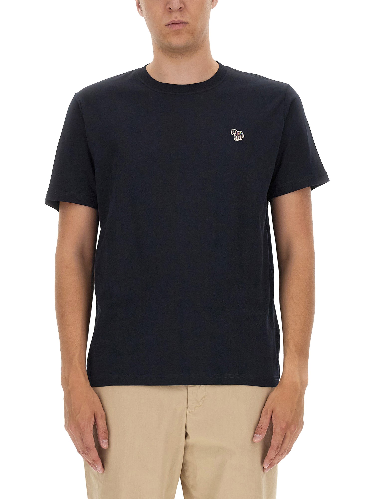 Ps By Paul Smith Ps Paul Smith Zebra Logo Cotton T-shirt