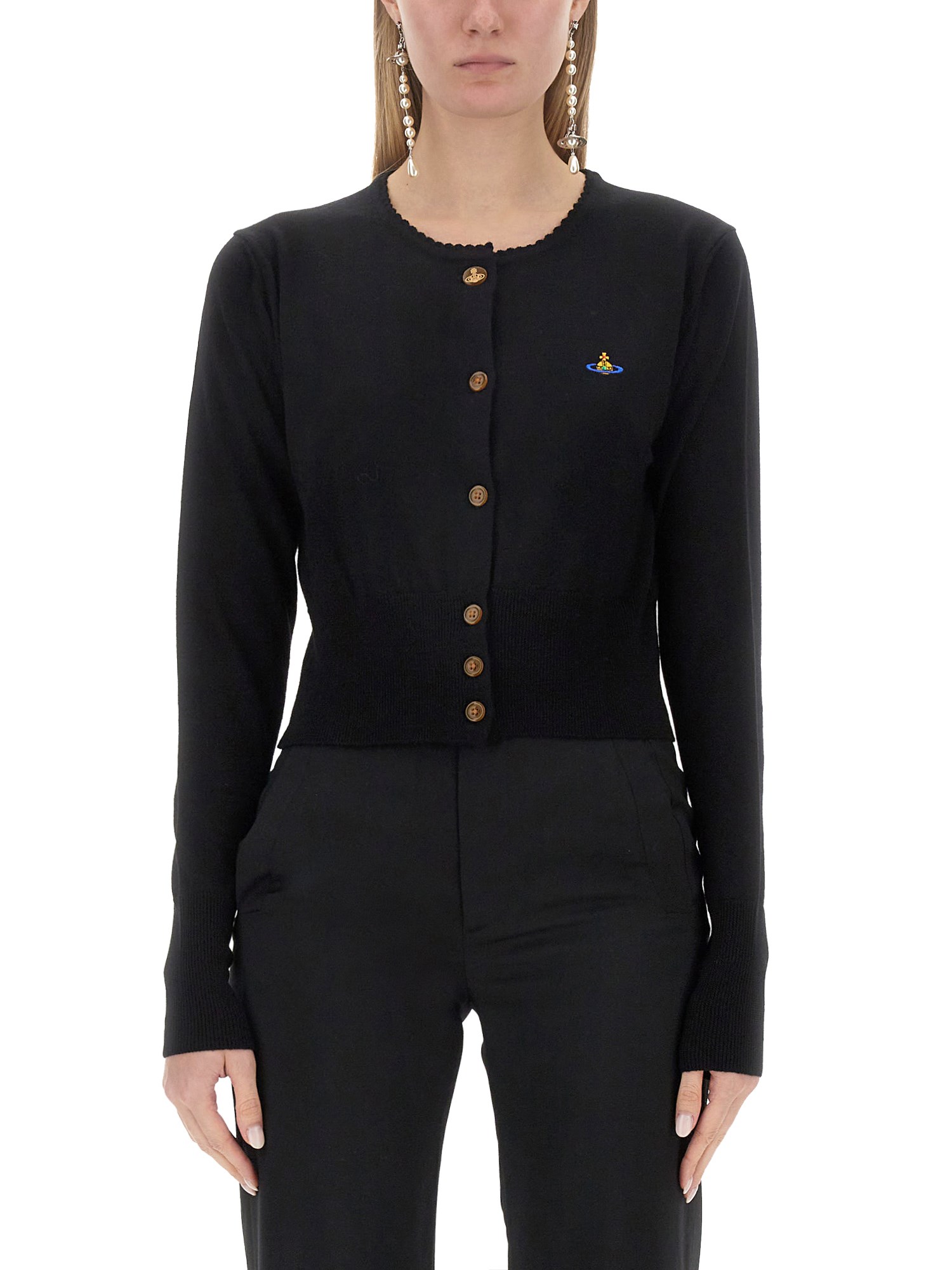 Vivienne Westwood Cardigan "bea" In Black