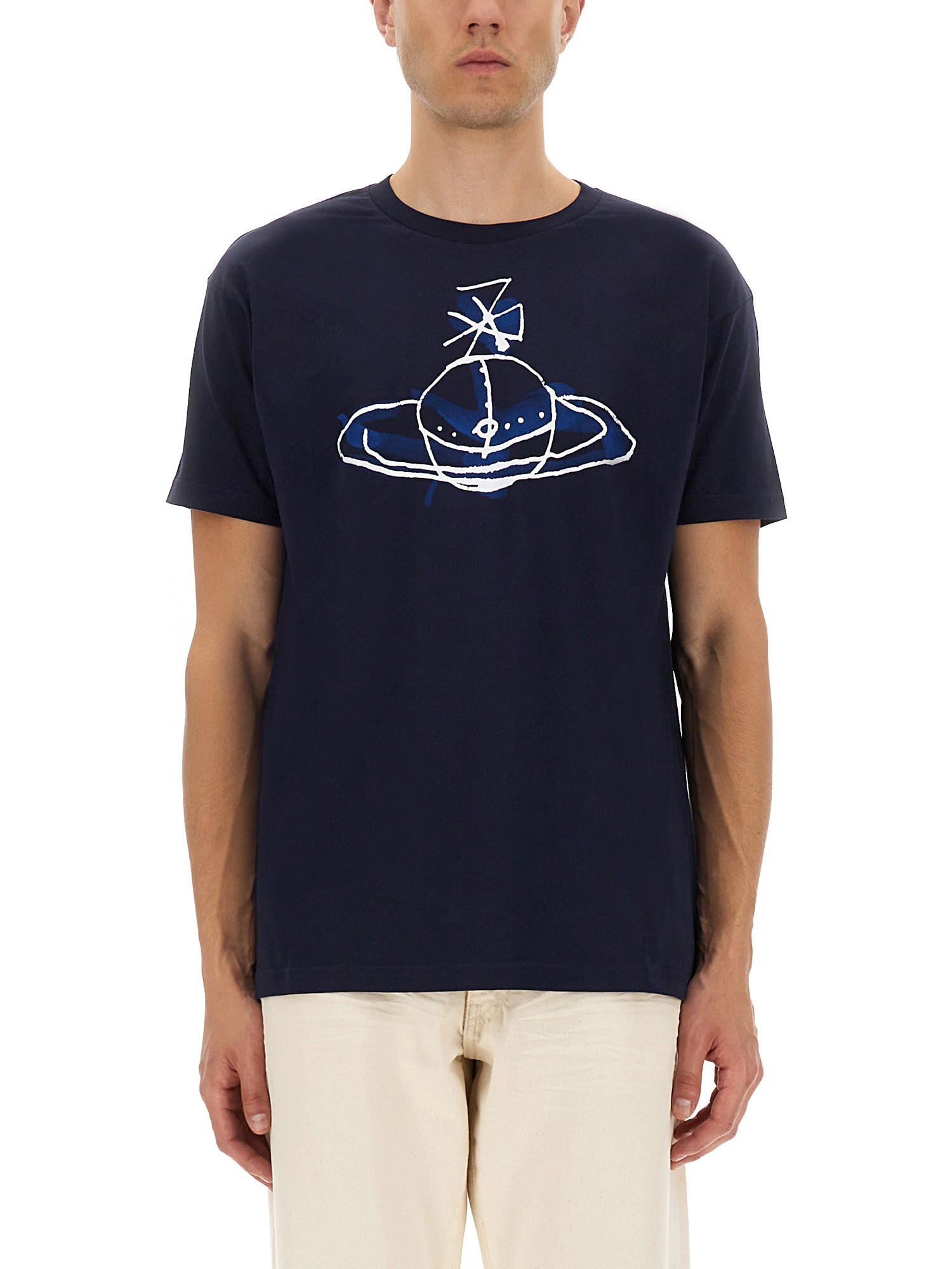 Vivienne westwood orb print t-shirt - vivienne westwood - Modalova