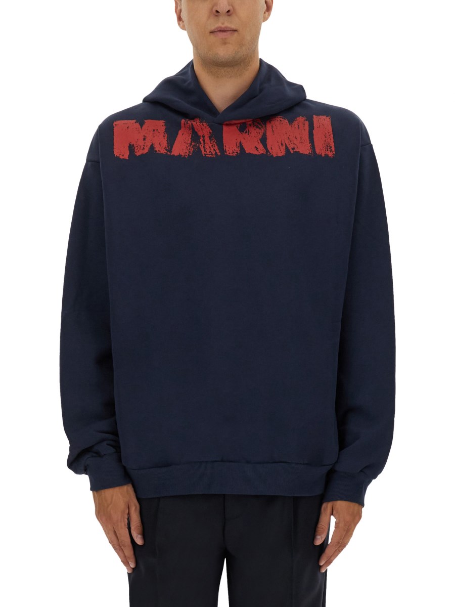 FELPA CON STAMPA MAXI LOGO