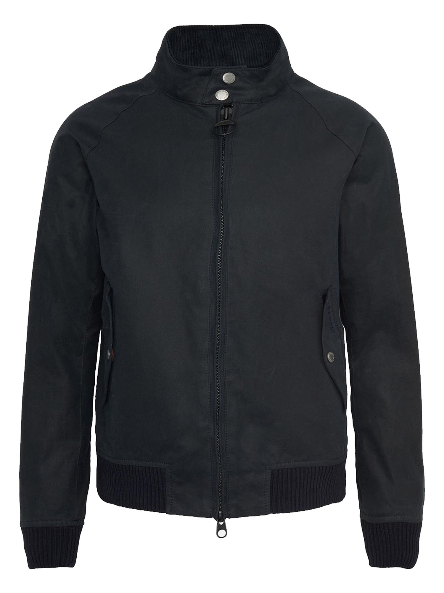 Barbour Porton Jacket Collaboration Ribbed Cuffs In Black