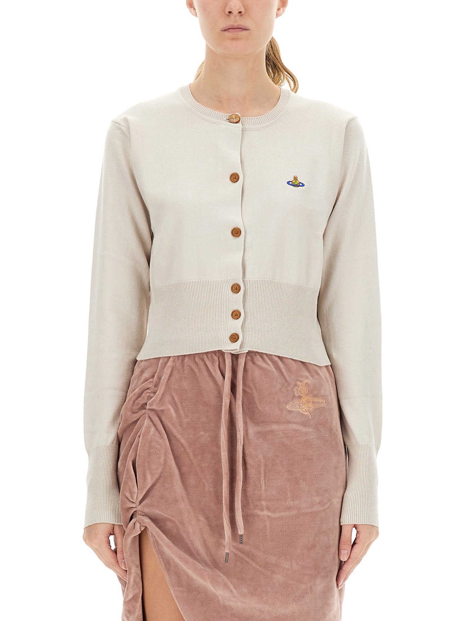 Vivienne Westwood Cardigan "bea" In Neutral