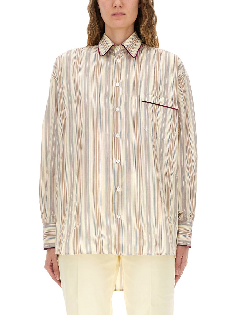 CAMICIA IN COTONE A RIGHE