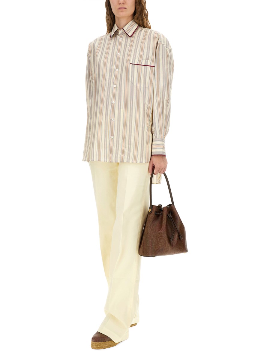 CAMICIA IN COTONE A RIGHE