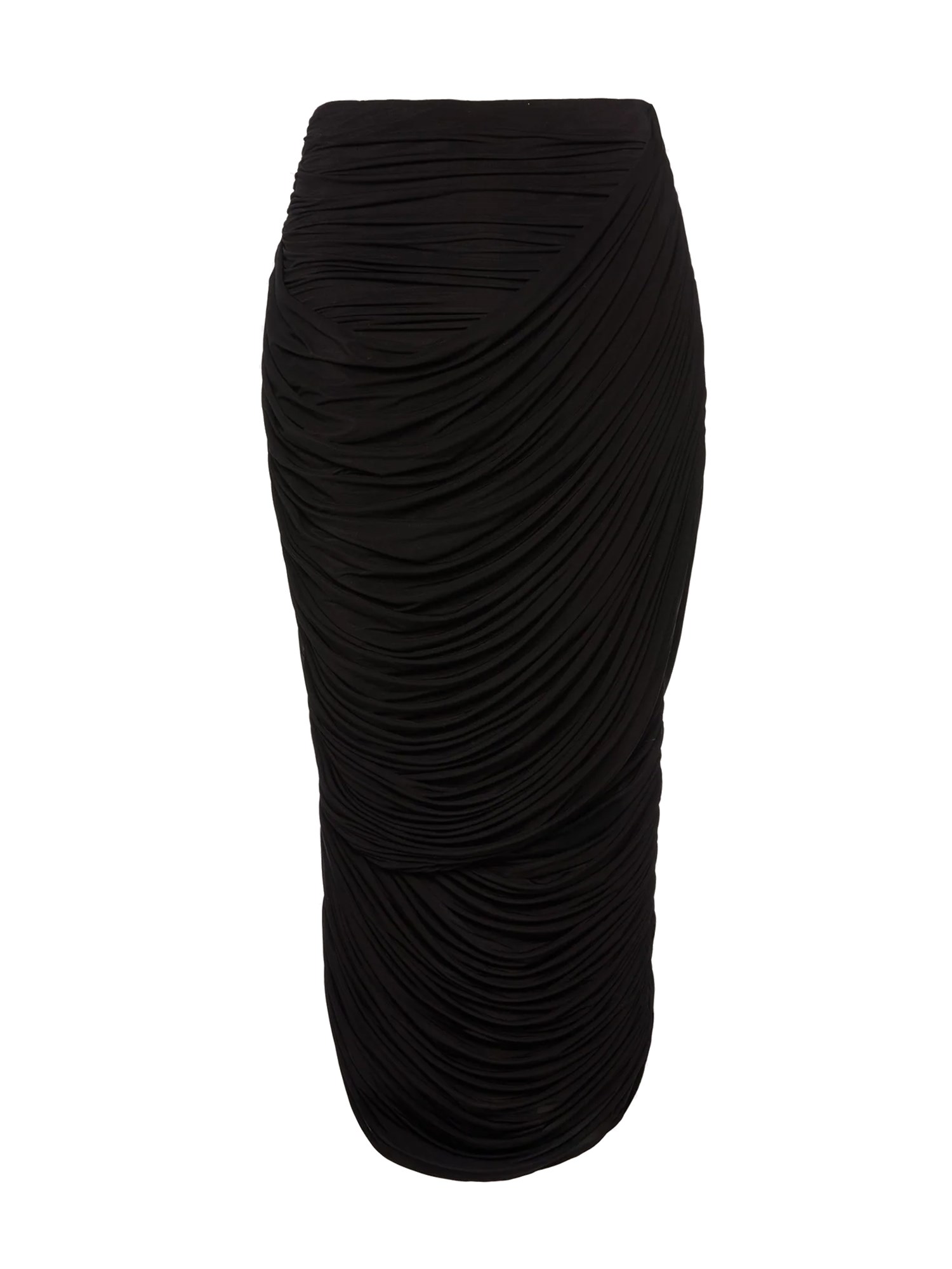 Magda Butrym Draped Midi Skirt In Black