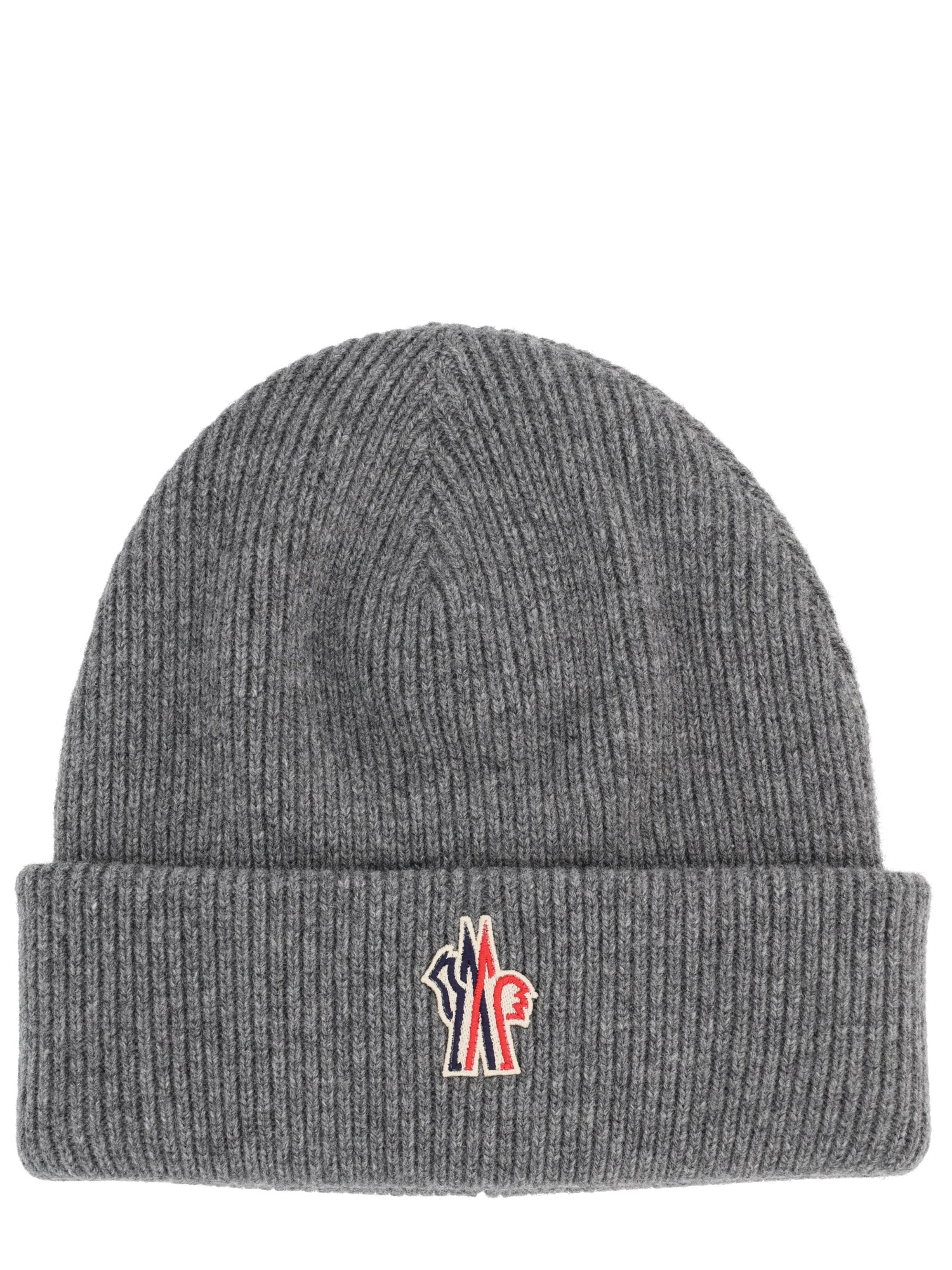 Moncler Wool Cap In Gray