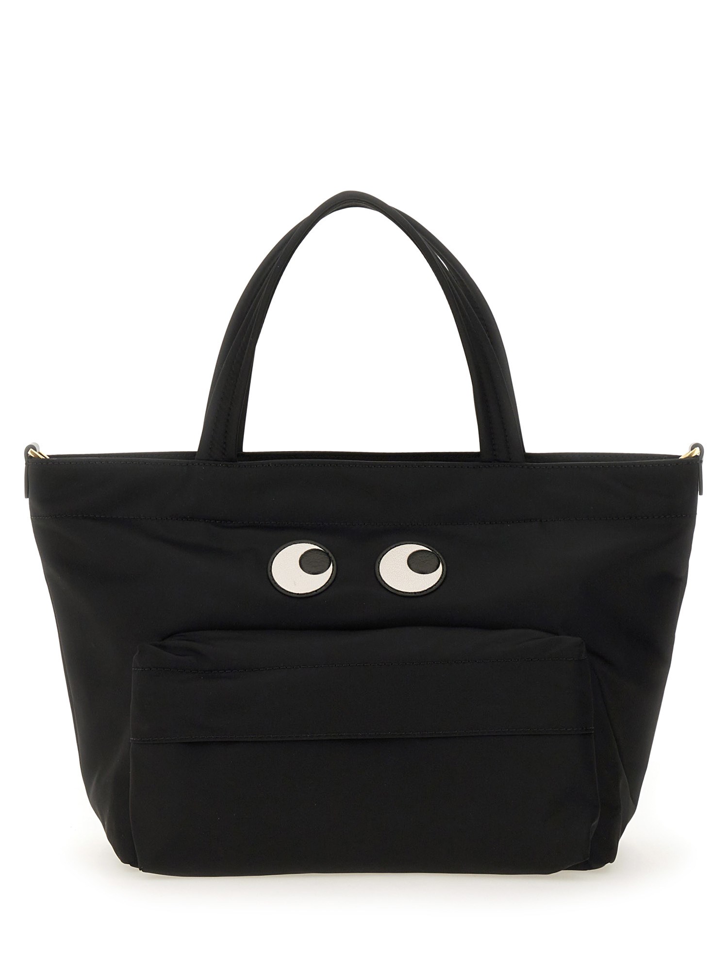 anya hindmarch mini "eyes" tote bag