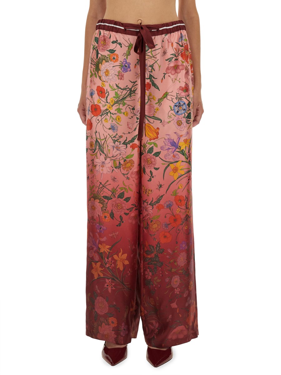 PANTALONE IN SETA STAMPATO