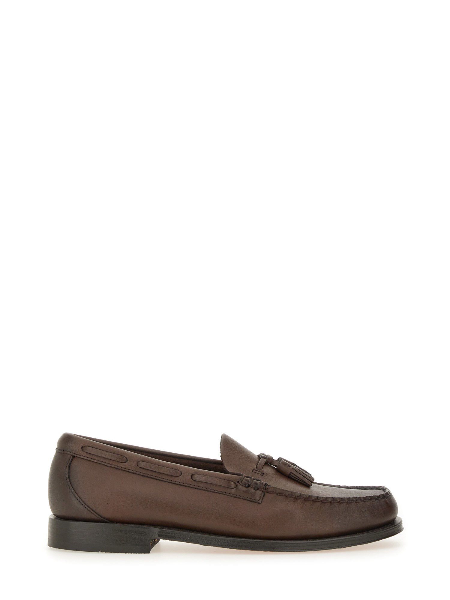 Gh Bass Loafers With Round Toe And Tassel Detail In Brown